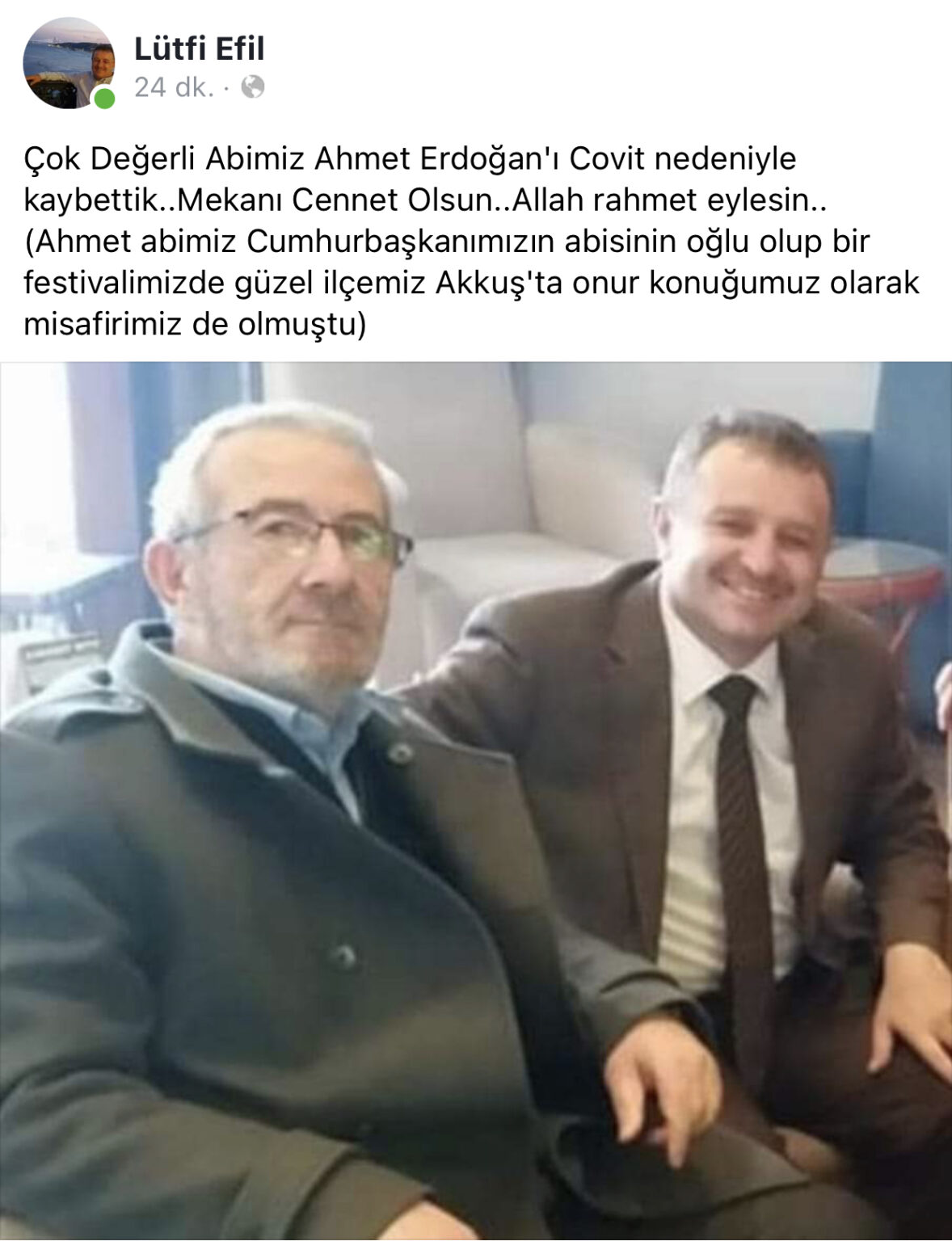 Akkuşluların Yakından Tanıdığı Cumhurbaşkanımız Recep Tayyip ERDOĞAN