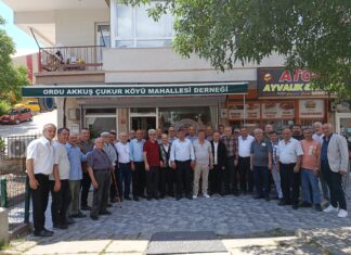 Akkuş Çukurköy Muhtarı Köyde Yapılan Çalışmalar Hakkında Ankara’da Yaşayan Hemşehrilerini Bilgilendirdi.